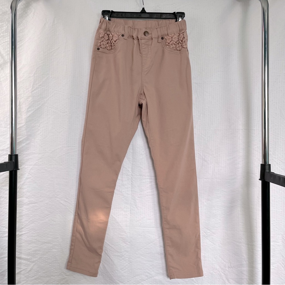 🌷 Elfindoll Classic Dusty Pink Casual Skinny Pants size 0